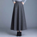 Womens Long Woolen Skirt - ETAclothes.store