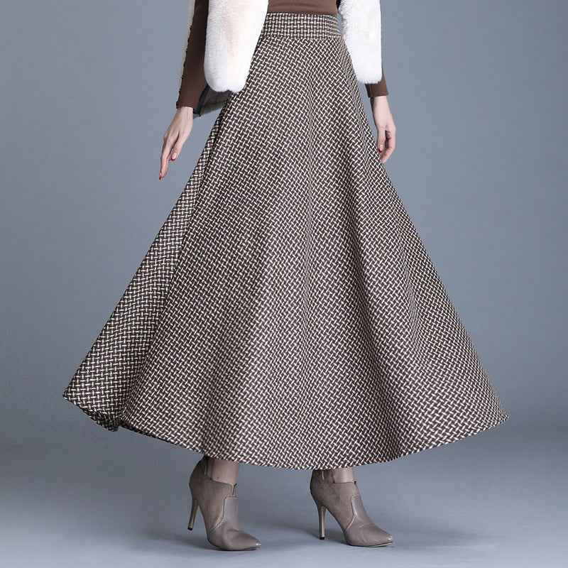 Womens Long Woolen Skirt - ETAclothes.store