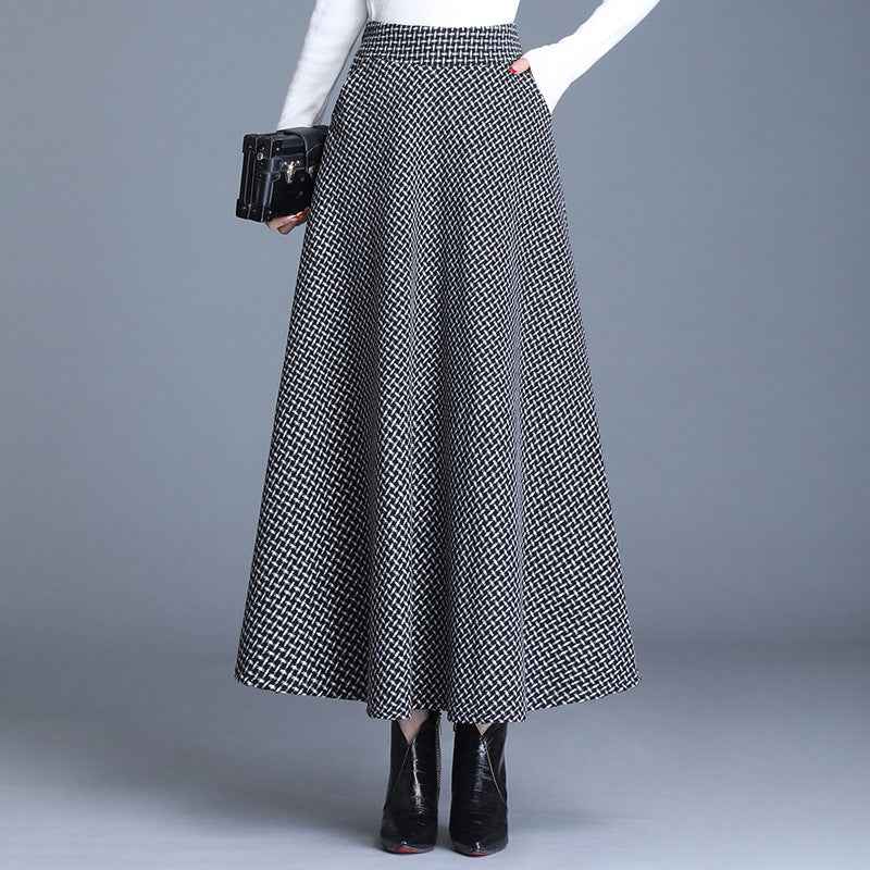 Womens Long Woolen Skirt - ETAclothes.store
