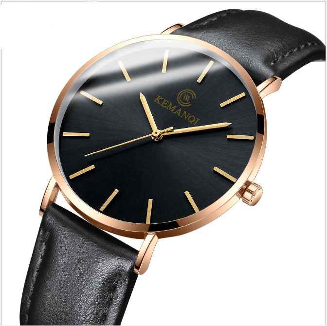 Men's Business Watch Fashion Simple Student Watch Three-Piece Quartz Belt Watch - ETAclothes.store