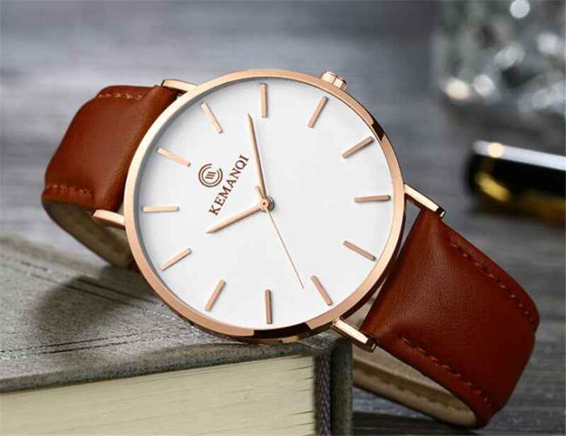 Men's Business Watch Fashion Simple Student Watch Three-Piece Quartz Belt Watch - ETAclothes.store