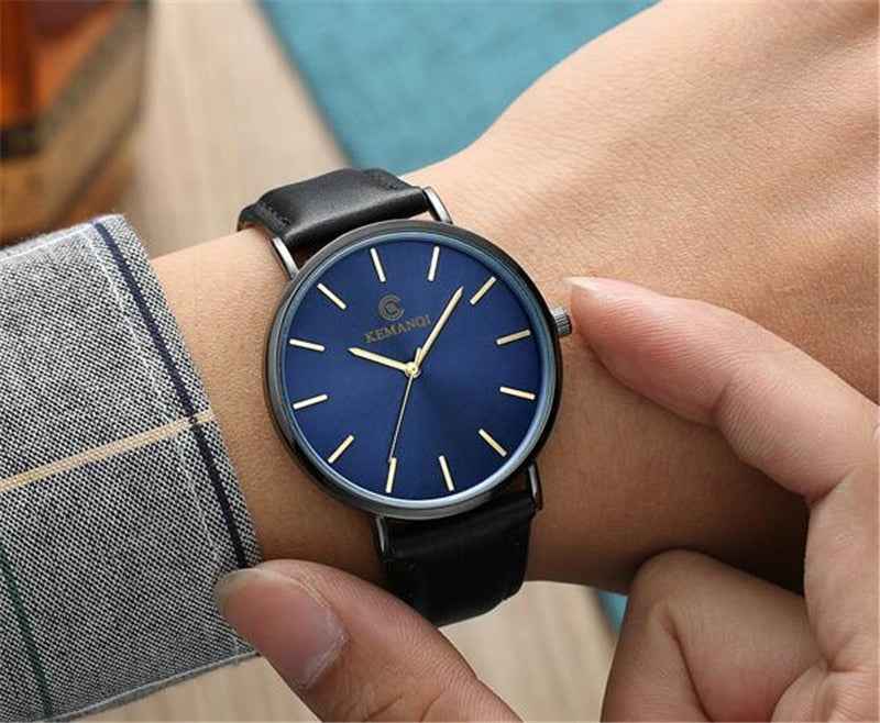 Men's Business Watch Fashion Simple Student Watch Three-Piece Quartz Belt Watch - ETAclothes.store
