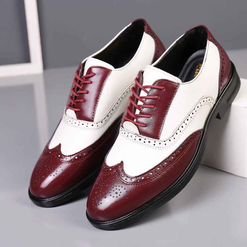 Business Formal Wear Casual Carved Men's Leather Shoes - ETAclothes.store