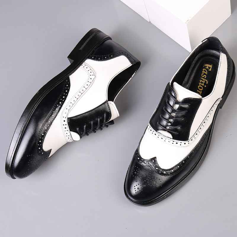 Business Formal Wear Casual Carved Men's Leather Shoes - ETAclothes.store