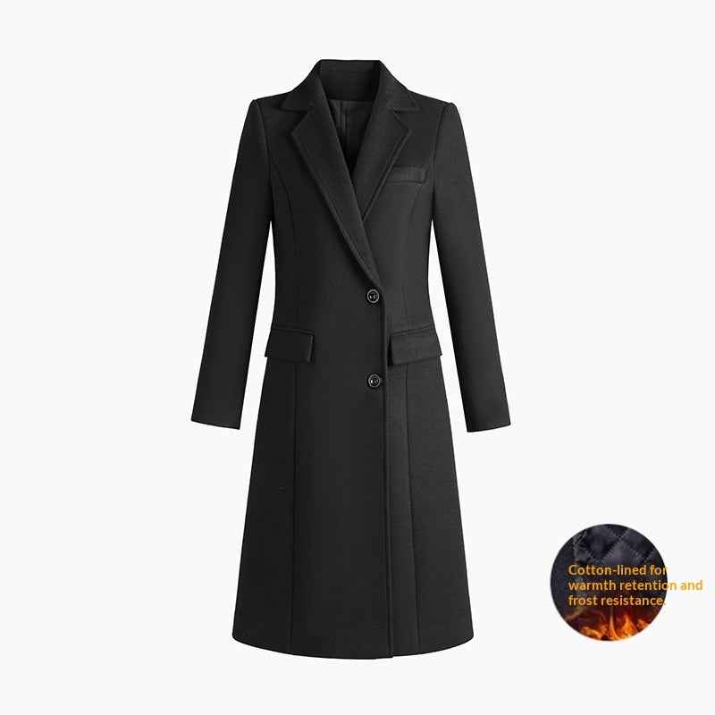 Woolen Coat For Formal Work Attire At Banks Jewelry Stores And Hotel Front Desks - ETAclothes.store