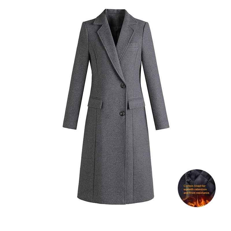 Woolen Coat For Formal Work Attire At Banks Jewelry Stores And Hotel Front Desks - ETAclothes.store