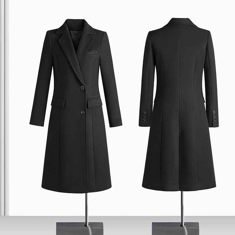 Woolen Coat For Formal Work Attire At Banks Jewelry Stores And Hotel Front Desks - ETAclothes.store