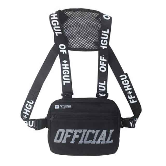 Vest Streetwear Waist Pack Women Black Chest Rig Bag - ETAclothes.store