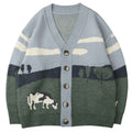 Oversize Streetwear Loose Cardigan Pullover Men Women Hip - ETAclothes.store