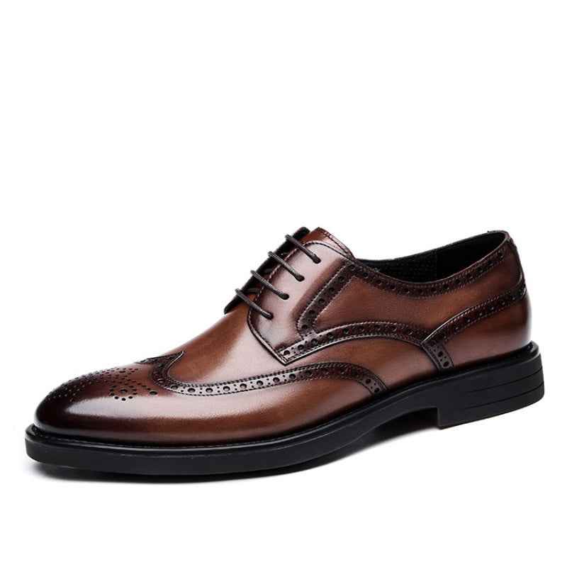 Men's Carving Brogue Business Formal Wear Leather Shoes - ETAclothes.store