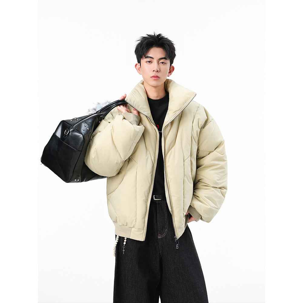 Mens High-neck Cotton Jacket - ETAclothes.store