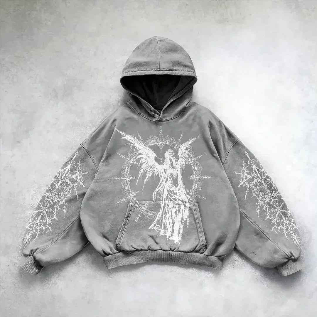 Printed Hip Hop Y2g Streetwear Hoodie - ETAclothes.store