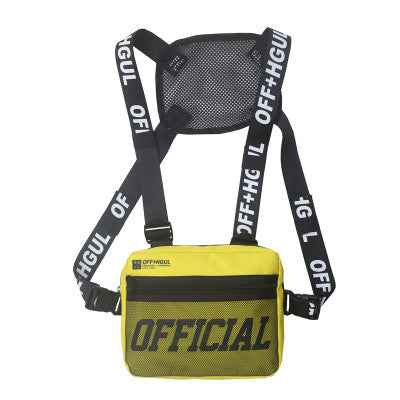 Vest Streetwear Waist Pack Women Black Chest Rig Bag - ETAclothes.store