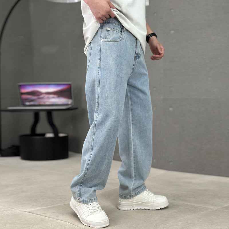 Men's Straight Wide-leg Pocket Jeans - ETAclothes.store
