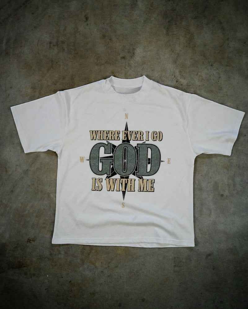 Streetwear High Street Retro Letter Print Short T - ETAclothes.store